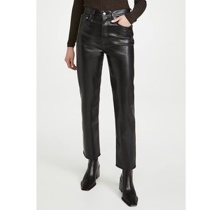 NWT Agolde Recycled Leather Fitted ‘90s Pants